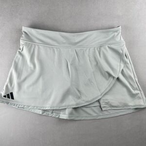 Adidas Club Skirt Womens XL Wonder Silver Tennis Skort AEROREADY Built-In Shorts